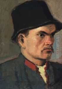 Kalapos Fiu - Ferfiarckep (boy Wearing A Hat - Portrait Of A Man)