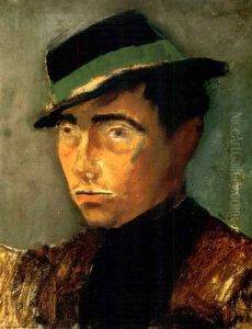 Kalapos Fiu (boy In A Hat) by Laszlo Mednyanszky