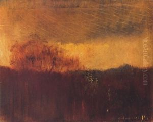 Oszi Alkony (autumn Twilight) by Laszlo Mednyanszky