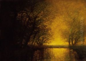 Alkonyi Taj (landscape By Twilight) by Laszlo Mednyanszky