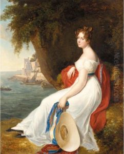Portrait Of A Lady by Rene Theodore Berthon