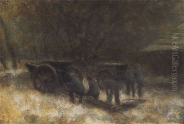 Tuzerek Havas Tajban (gunners In Snowy Landscape) - view 1