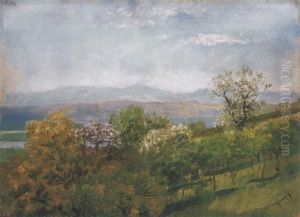 Tavaszi Domboldal (spring Hillside) by Laszlo Mednyanszky