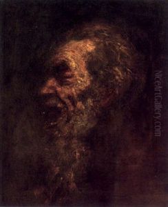 Idos Ferfi Portreja by Laszlo Mednyanszky