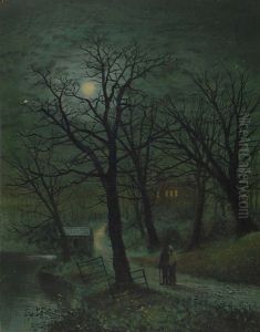 A Moonlit Stroll by Walter Linsley Meegan