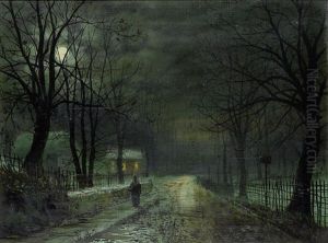 Moonlit Path by Walter Linsley Meegan