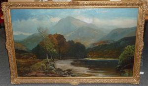 Lakeland Landscape With A Boat On A Shoreline