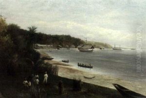 Huts On The Puesno(?) River