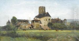 Ansicht Der Alten Abtei Von St-jean Bei Le Landeron.