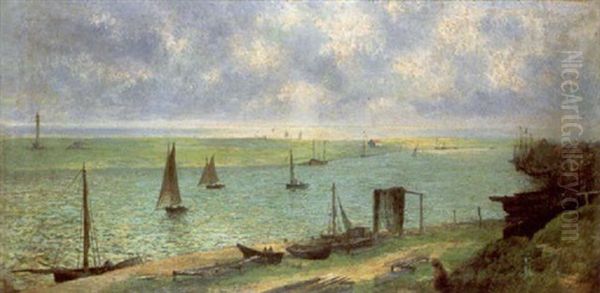 Vessels In A Coastal Inlet - view 1