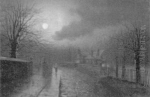 Walking By The Light Of The Moon by Walter Linsley Meegan