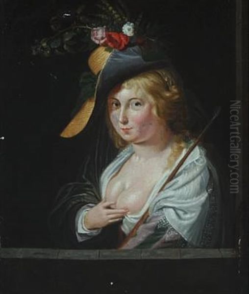 Portait Of A Young Lady (after Vermeer) - view 1