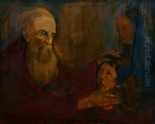 Isaac Blessing Jacob With His Birth Rights - view 1