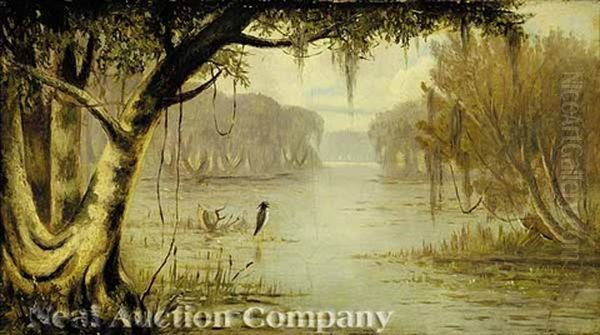 Louisiana Bayou Scene by Joseph Rusling Meeker