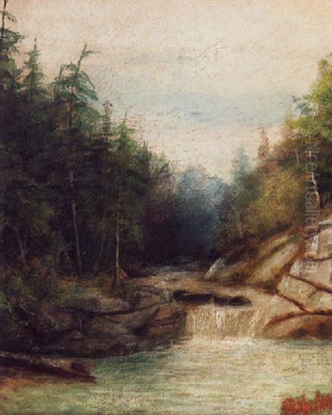 Landscape With Waterfall - view 1