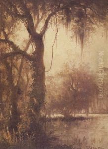 Swamp Scene - Yazoo River by Joseph Rusling Meeker
