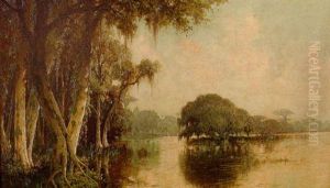 Louisiana Bayou Landscape by Joseph Rusling Meeker