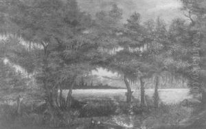 Bayou Scene by Joseph Rusling Meeker