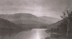 Mississippi River Landscape by Joseph Rusling Meeker