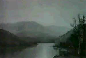 Sunset On The River by Joseph Rusling Meeker
