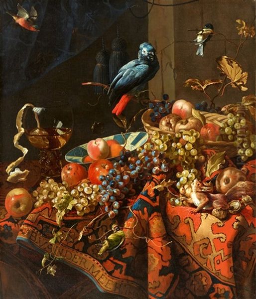 Still Life With Fruit, A Rummer And Birds - view 1