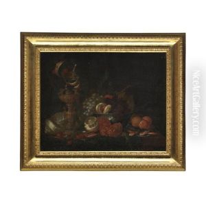 Natura Morta Di Frutta Con Una Conchiglia E Una Coppa by Barend van der Meer
