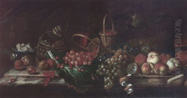 Nature Morte De Fruits Sur Un Entablement - view 1