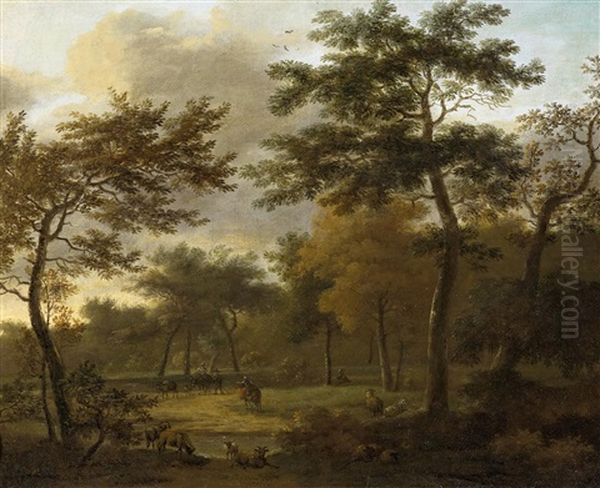 Waldlandschaft Mit Hirten - view 1
