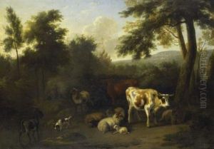 Le Repos Du Troupeau by Jan van der Meer