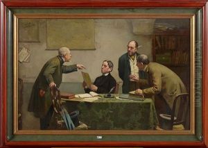 La Reunion Chez Le Notaire by Franz Meerts