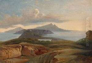 Vue Des Iles Lipari by Franz Meerts