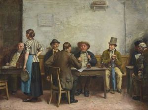 Interior De Taberna by Franz Meerts