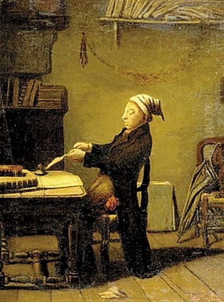 A Scholar At Work - view 1