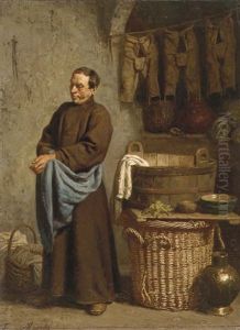 Washing Day At The Monastery by Franz Meerts