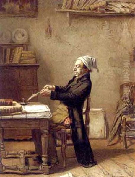 A Scholar At Work - view 1