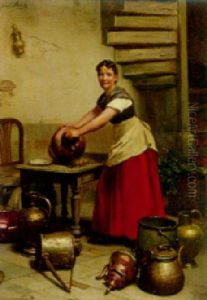 The Kitchen Maid by Franz Meerts