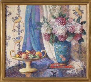 Still Life Of Rhododendron by Lillian Burk Meeser