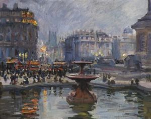 Trafalgar Square, London by Dora Meeson