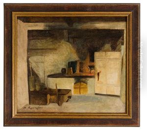 Kucheninterieur In Einem Bauernhaus by Lothar Meggendorfer