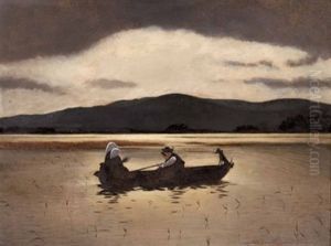 Abendliche Ruhe Am See by Lothar Meggendorfer