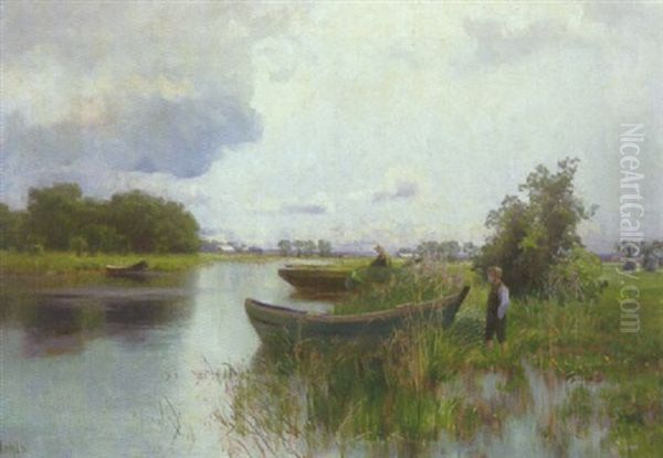 Angler Am Flusufer - view 1