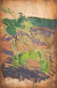 Kwitnacego Krzewu (sketch) by Josef Mehoffer