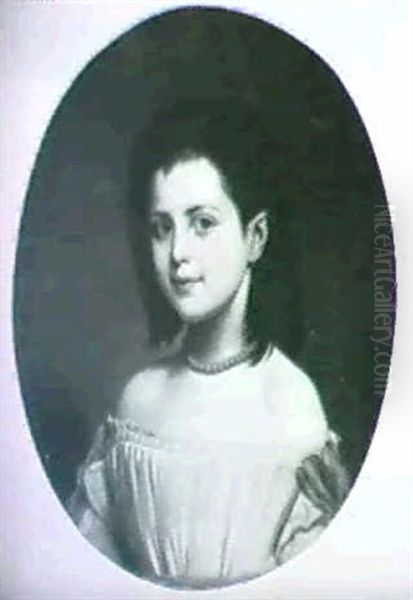 Ritratto Di Bambina Con Collanina Rossa - view 1