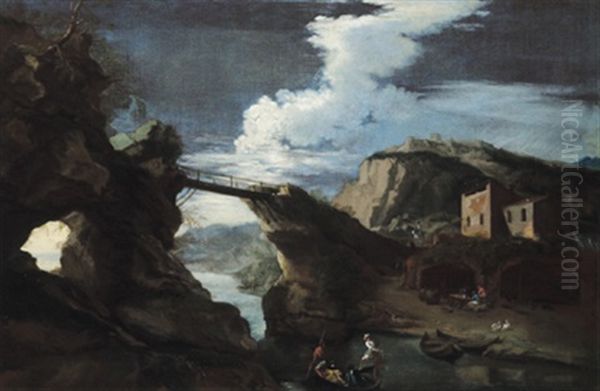 Paesaggio Fluviale Toscano (+ Paesaggio Fluviale Con I Mulini Di San Nicolo All'arno; 2 Works) - view 1