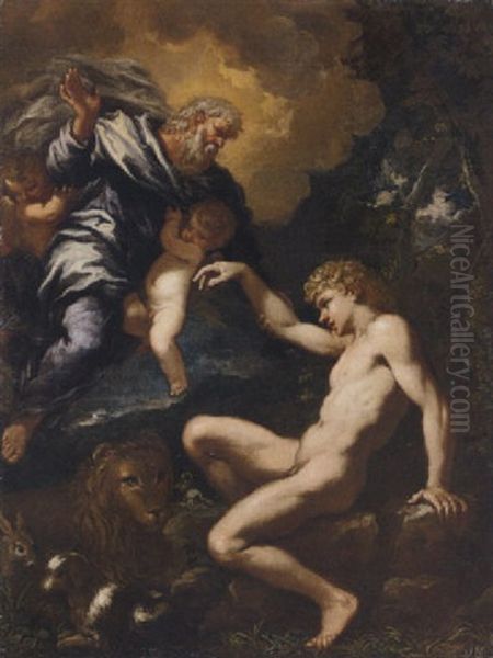 The Creation Of Adam - view 1