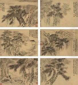 Pine (6 Works) by Mei Qing