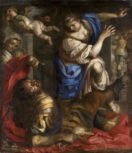 Samson Et Dalila by Bernardino Mei