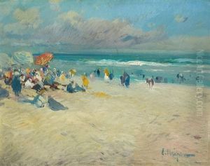 Dia En La Playa De Biarritz