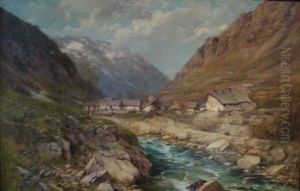 Les Gorges Du Vernon by Charles Alexandre Bertier