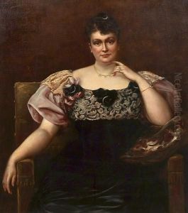 A Portrait Of Mrs. Edith M. Kingdon Gould, Wife Of George Jay Gould by Francisque Edouard Bertier